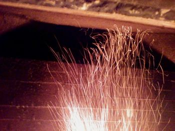 Close-up of abstract light