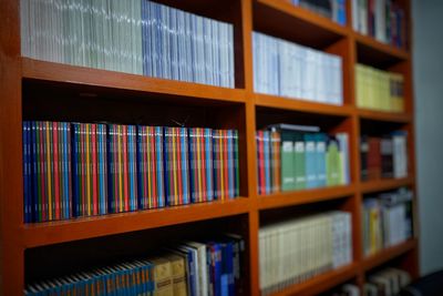 Bookshelf full of books