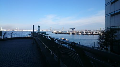 Boats in harbor