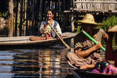 People sitting in boat