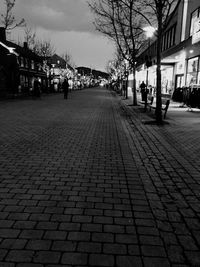 People walking on footpath