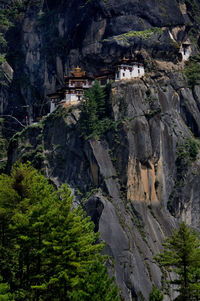 Rock formations at a temple