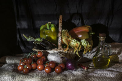 Close-up of fruits and vegetables