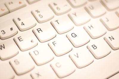 Close-up of computer keyboard