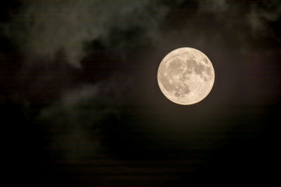 Close-up of moon against dark sky