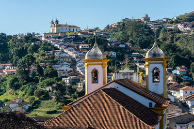 View of cathedral and buildings against sky