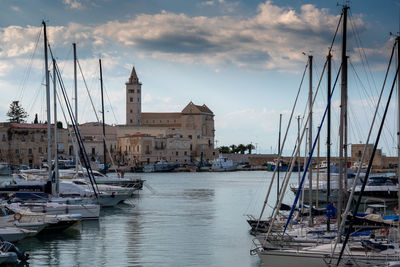 Boats in harbor