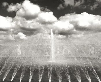 Reflection of clouds in water