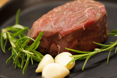 Close-up of fresh vegetables on table