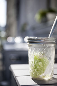 Close-up of drink on table