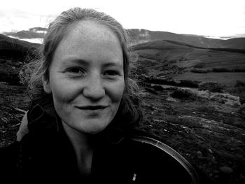 Portrait of smiling young woman