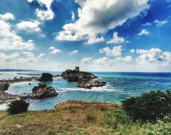 Scenic view of sea against sky