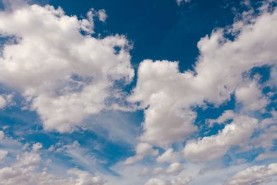 Low angle view of clouds in sky