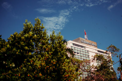 Low angle view of buildings against sky