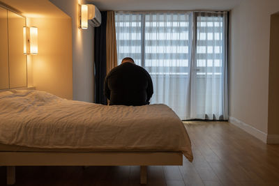 Interior of bedroom at home