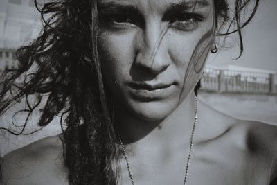 Portrait of young woman