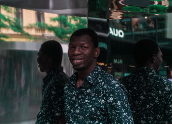 Portrait of a smiling young man