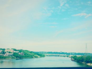 View of river against sky