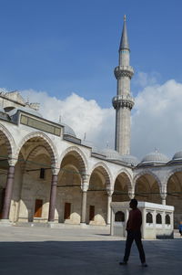 Built structure against blue sky