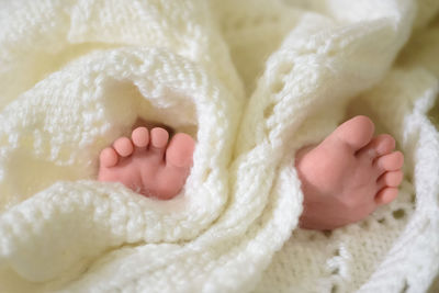 Close-up of baby hand