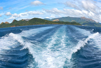 Scenic view of sea against sky