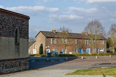 Buildings in pont-pean against sky