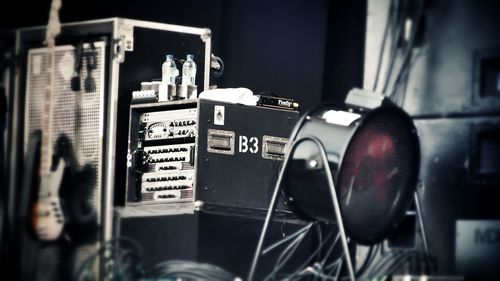 Close-up of food on table
