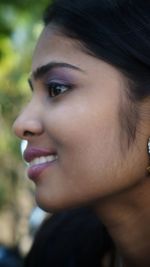 Close-up portrait of young woman