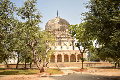 View of historical building against clear sky