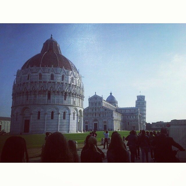 transfer print, building exterior, architecture, built structure, auto post production filter, large group of people, men, dome, famous place, person, travel destinations, tourism, sky, lifestyles, religion, city, travel, tourist, leisure activity