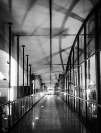 Empty corridor of building