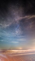 Scenic view of star field at night