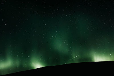 Low angle view of sky at night