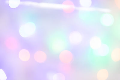 Defocused image of illuminated lights