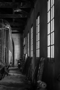 Interior of abandoned building