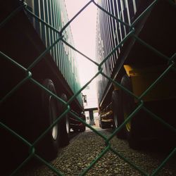 View of chainlink fence