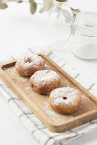 Close-up of cookies on table