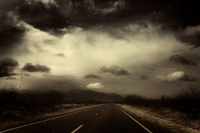 Road passing through landscape