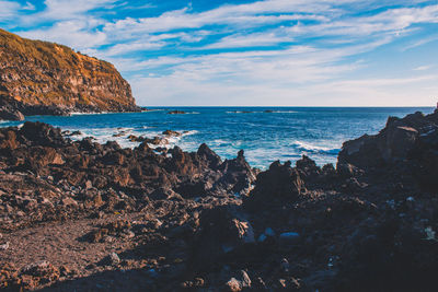 Scenic view of sea against sky