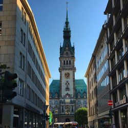 Low angle view of church against sky