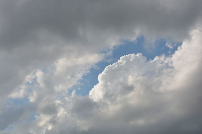 Low angle view of clouds in sky