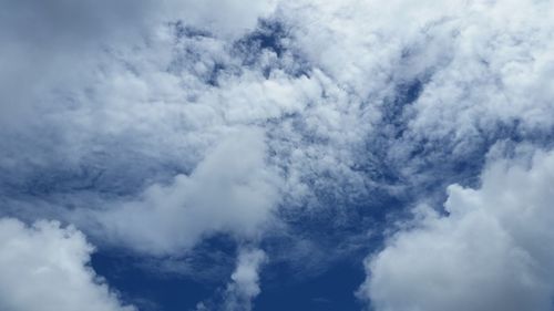 Low angle view of cloudy sky