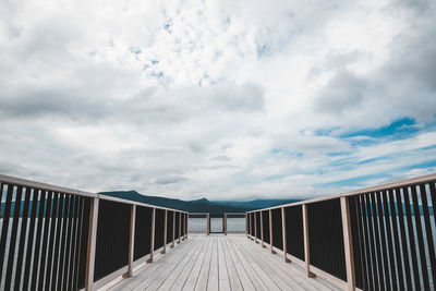 Low angle view of bridge against sky