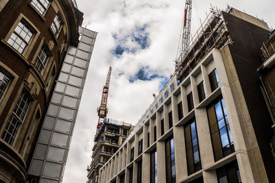 Low angle view of buildings against sky