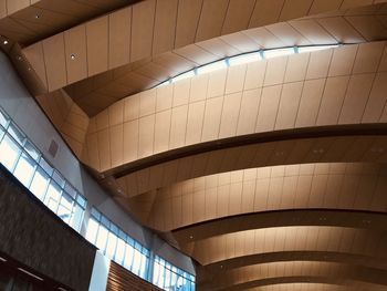 Low angle view of illuminated ceiling in building