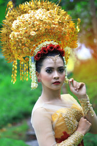 Cirebon, west java indonesia- january 2013 - women in traditional costumes padang sumatra
