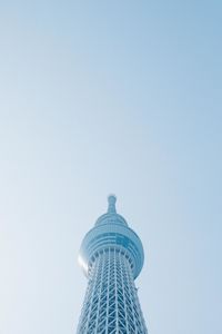 Low angle view of building against clear sky