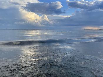 Scenic view of sea against sky