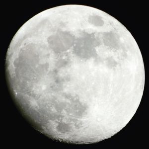 Low angle view of moon in sky