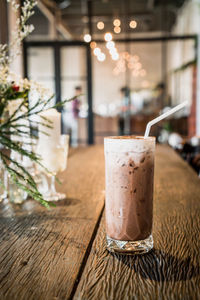 Close-up of drink on table